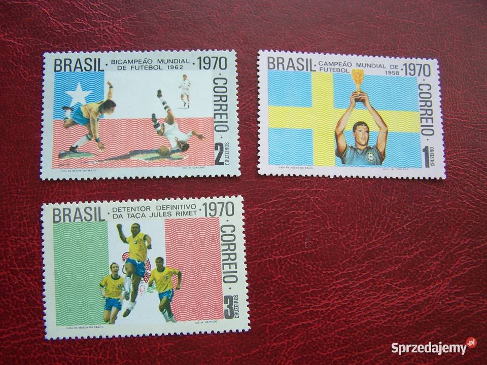 Brazylia 1970 MNH Mi 126264 Sport Piłka nożna MŚ Filatelistyka śląskie