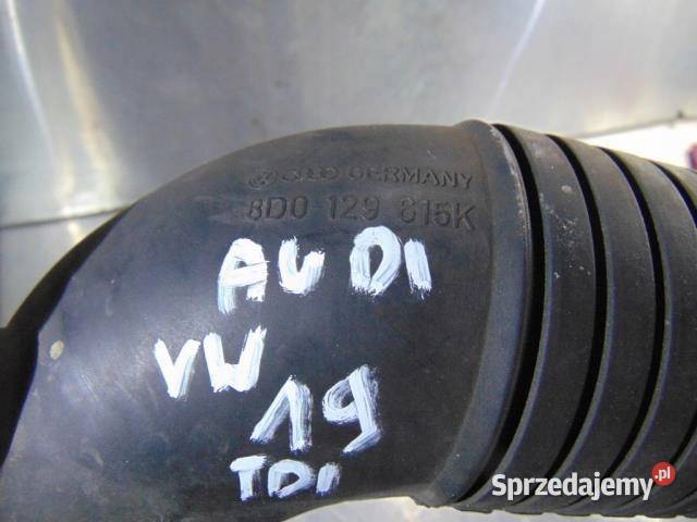 WĄŻ RURA DOLOT POWIETRZA VW 19 TDI 8D0129815K osobowe Przewody powietrza
