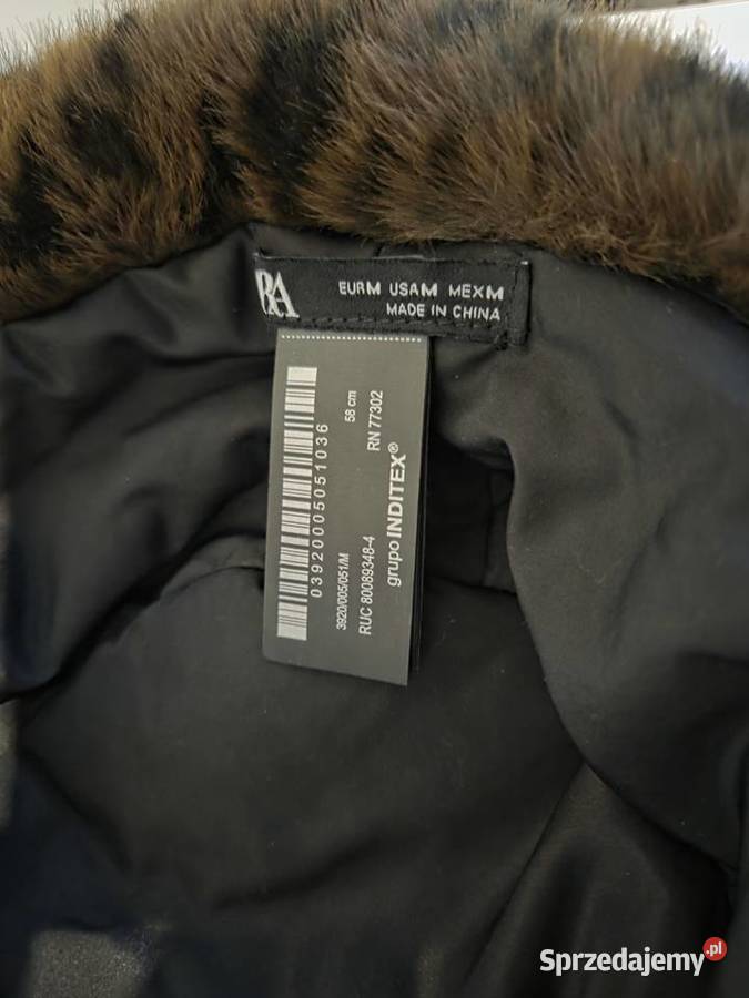 Kapelusz bucket czapka futerko panterka małopolskie Liszki