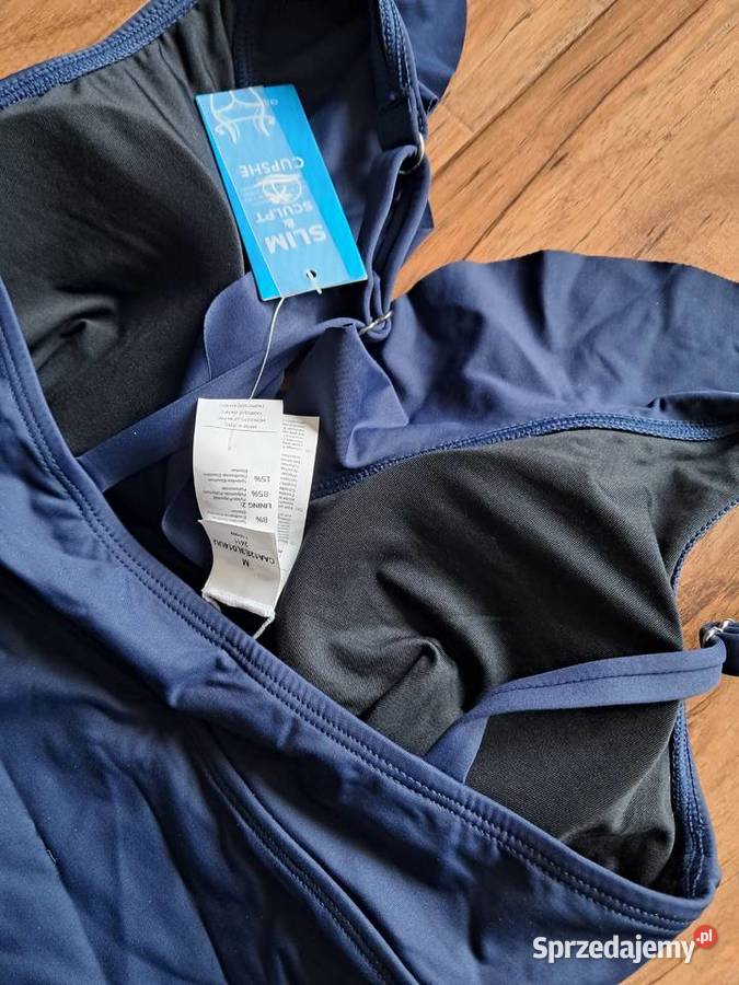 nowy jednoczęściowy granatowy strój kąpielowy Sandomierz