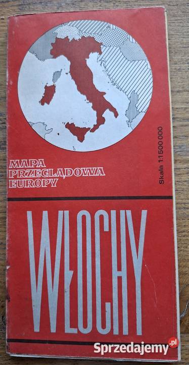 Włochy 11500 000 mapa przeglądowa Europy Kultura i Rozrywka Kraków