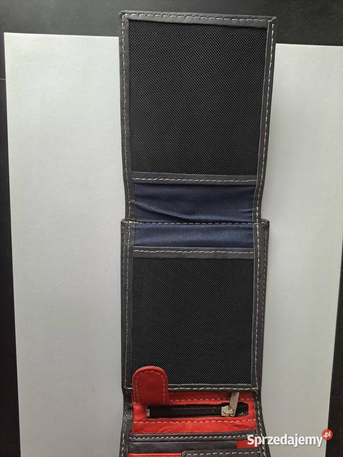 Portfel skórzany Młodzieżowo Męski Nowy Skóra Świdnica