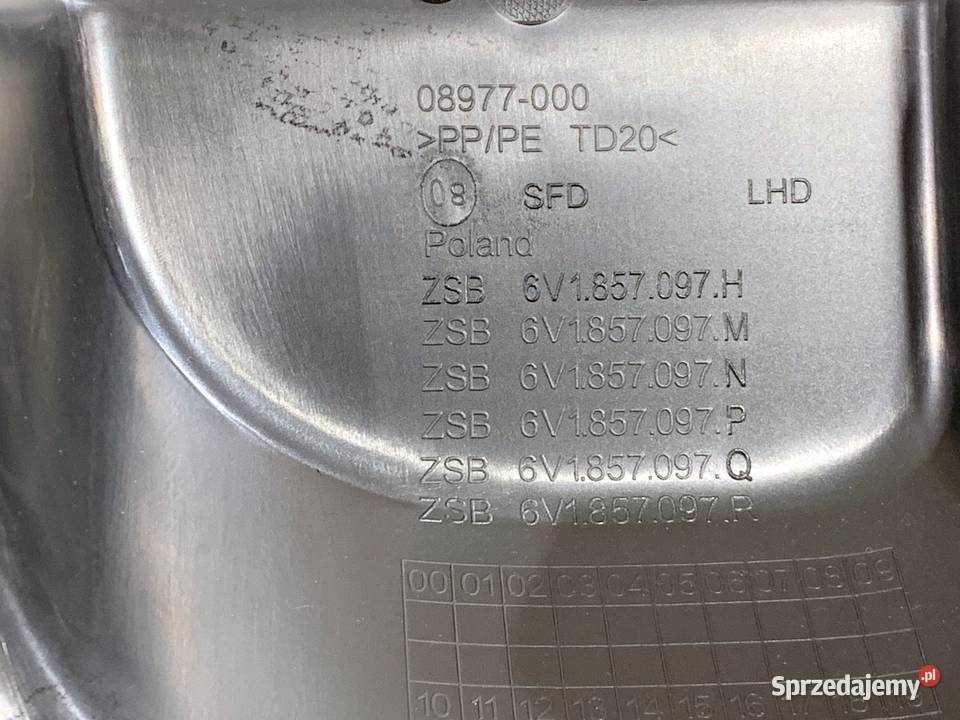 SCHOWEK PASAŻERA SKODA FABIA III Hatchback