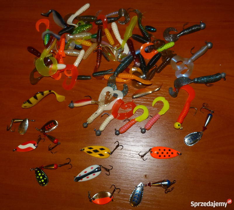 Zestaw wędkarski spinning grunt lód kołowrotki Starachowice