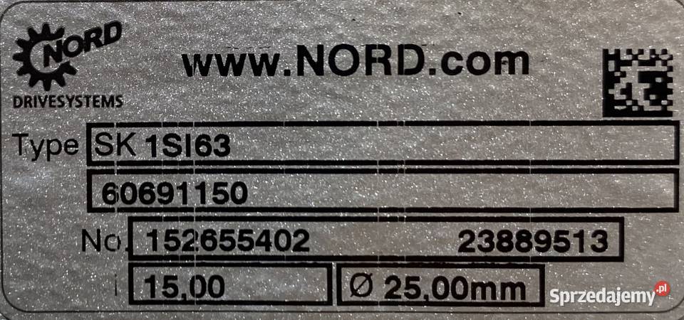 motoreduktor przekładnia 15kW 93obr NORD