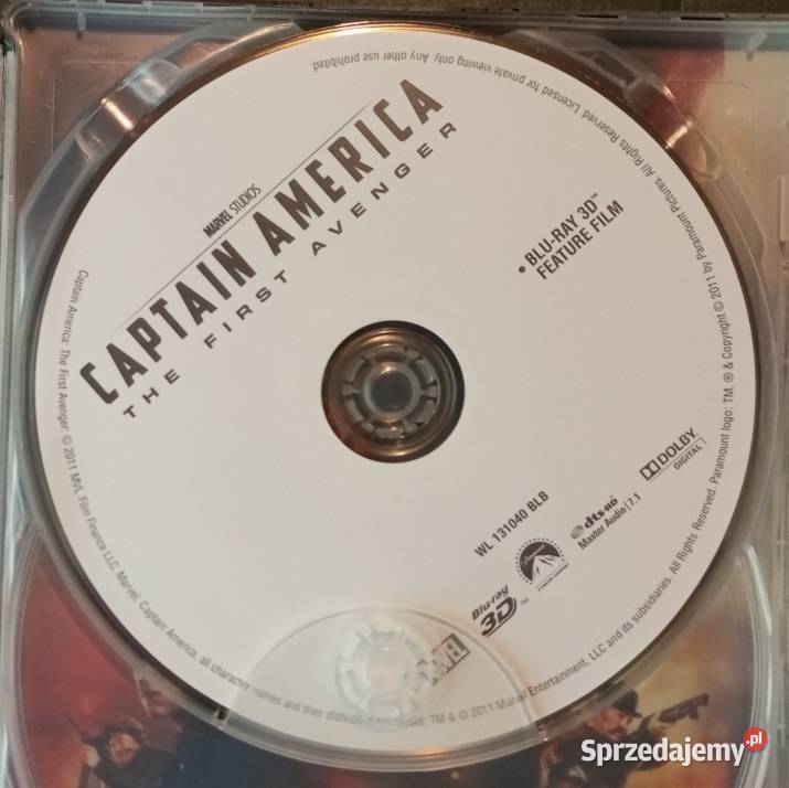 Captain America First Avenger BluRay SteelBook Rzeszów