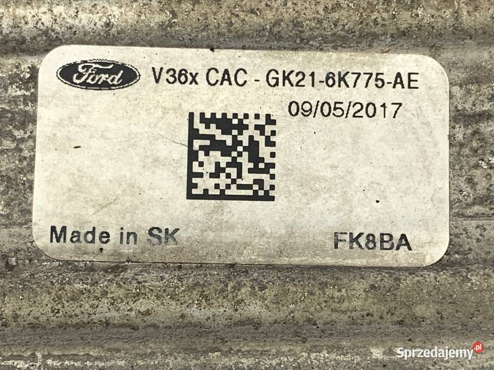 INTERCOOLER FORD TRANSIT CUSTOM I GK216K775AE 20 podkarpackie