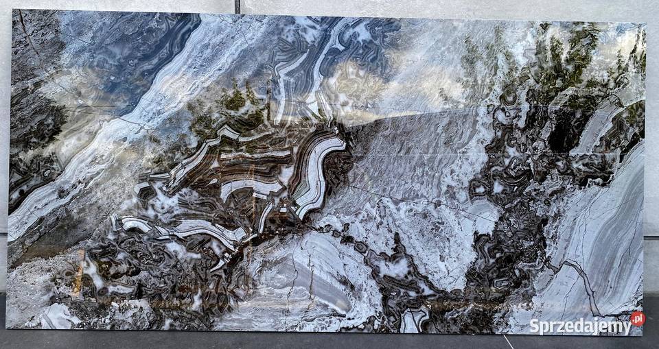 Gres marmuropodobny 120x60 GRAFIT SZARY POŁYSK Łask
