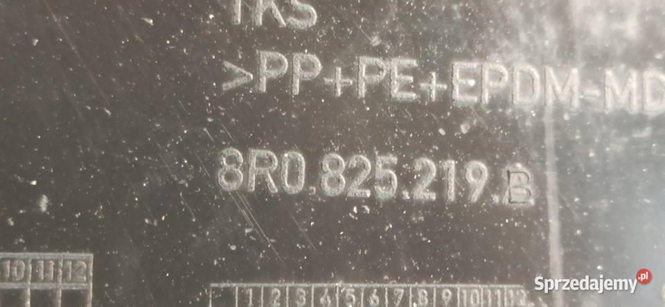AUDI Q5 OSŁONA PODWOZIA LEWY TYŁ 8R0825219B osobowe