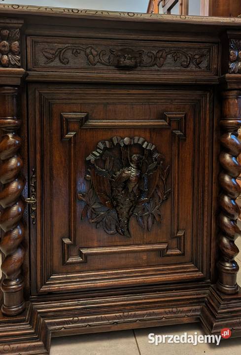Piękna komodaszafka neorenesans dąbsklep Dąbrowa Dąbrowa Górnicza