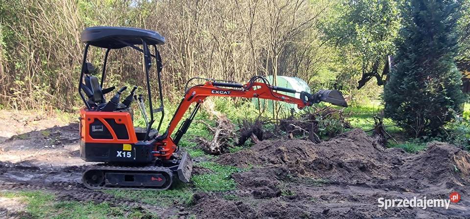 Koparka wynajem minikoparka bez operatora śląskie Częstochowa