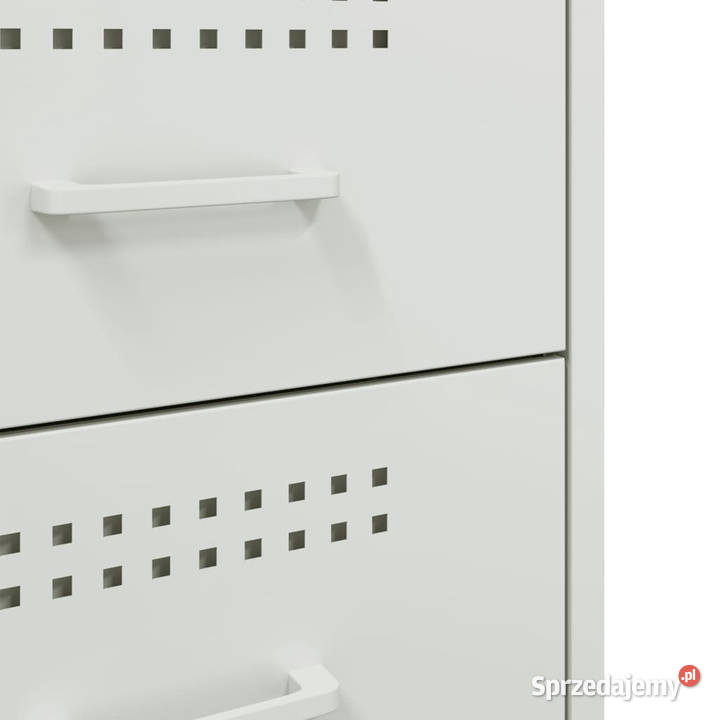 Szafka nocna biała 36x39x505 stal WM842932 Nocne Warszawa