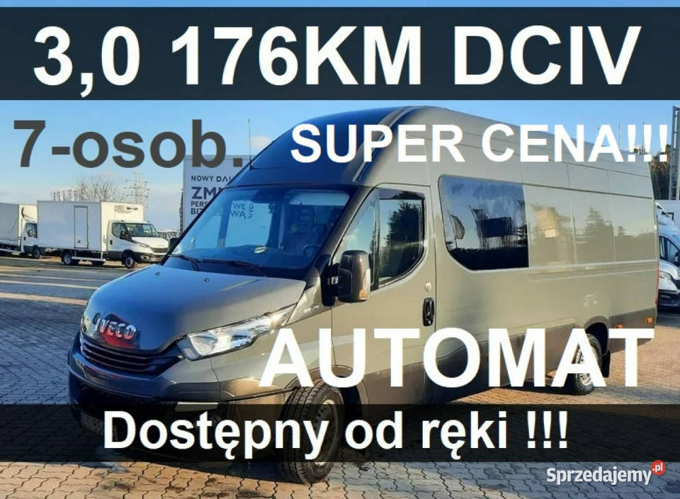 Iveco Daily 35S18 H 16m3 L4H2 Brygadowy 7-osob. Automat Kam…