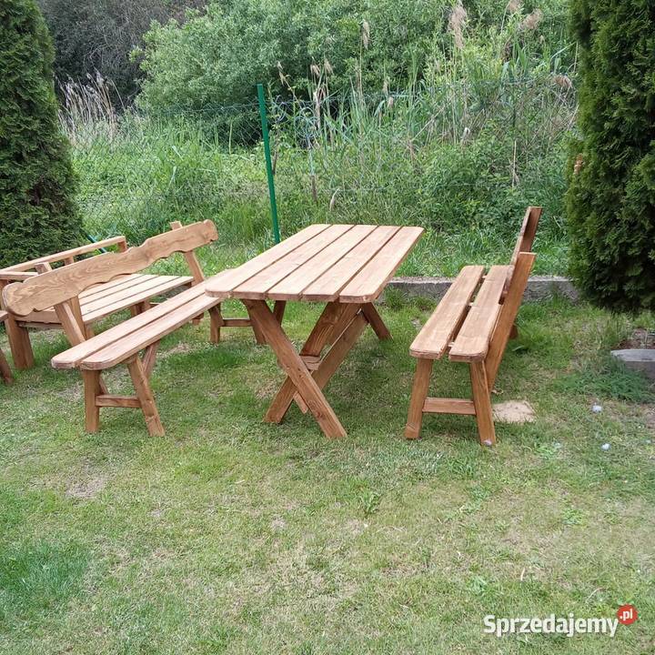 Stół ławy ogrodowe 21281 drewno Meble ogrodowe Białystok