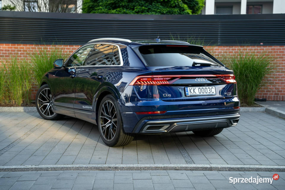Audi Q8 Matrix Wentylacja foteli Kamery 360 czujnik parkowania Q8 Kraków