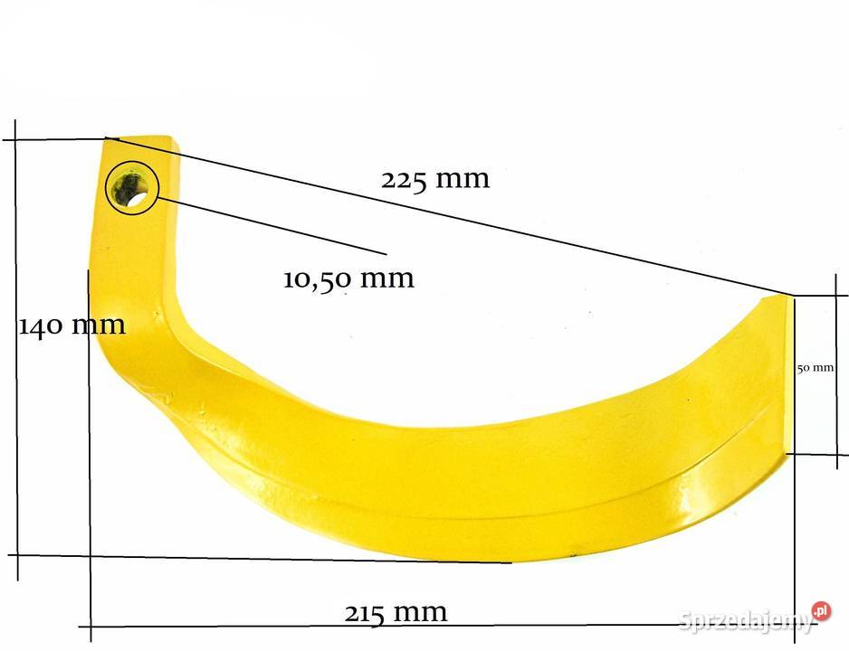 Nóż do glebogryzarki Iseki Kubota Yanmar Rolnictwo Tajęcina