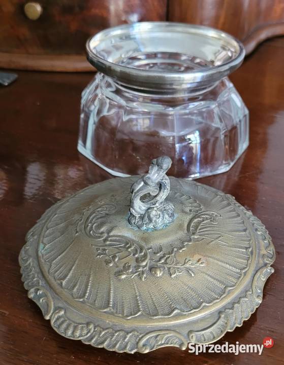 Eleganckie włoskie szklane puzderko z Kraków