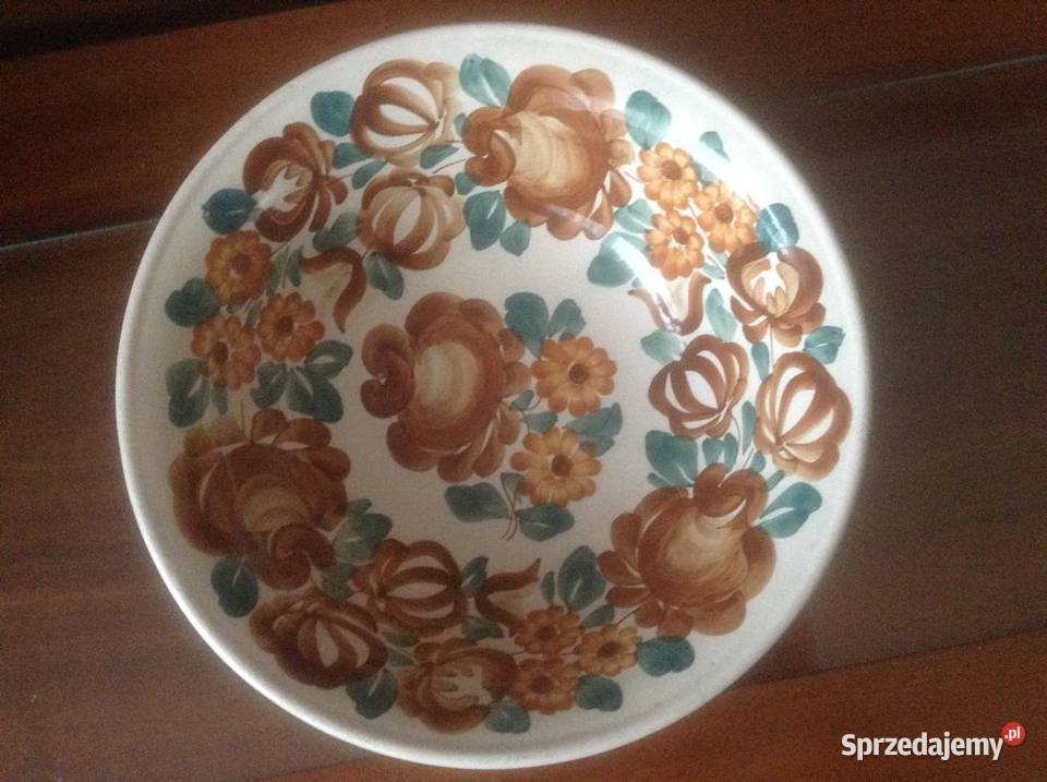 Misa fajansowa głęboka do zawieszenia,Włocławek lata 70/80.