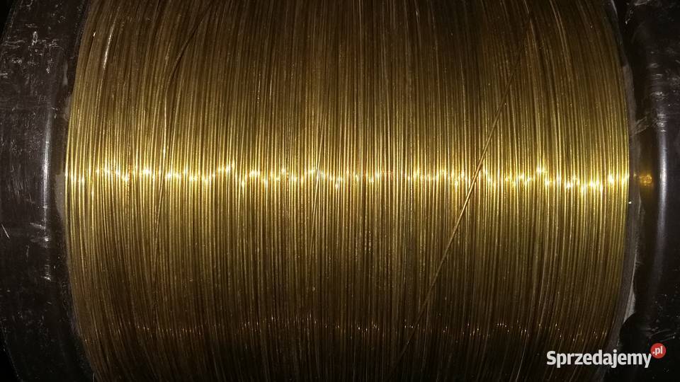 Mosiądz Drut Mosiężny kolor złota fi 08 mm 50m mazowieckie sprzedam