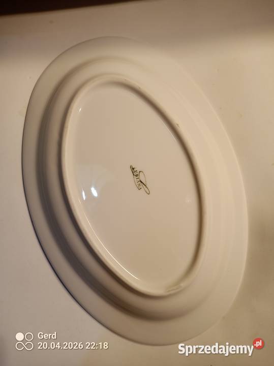 3x Półmisek owalny LUBIANA 24x16 Biała porcelana Warszawa