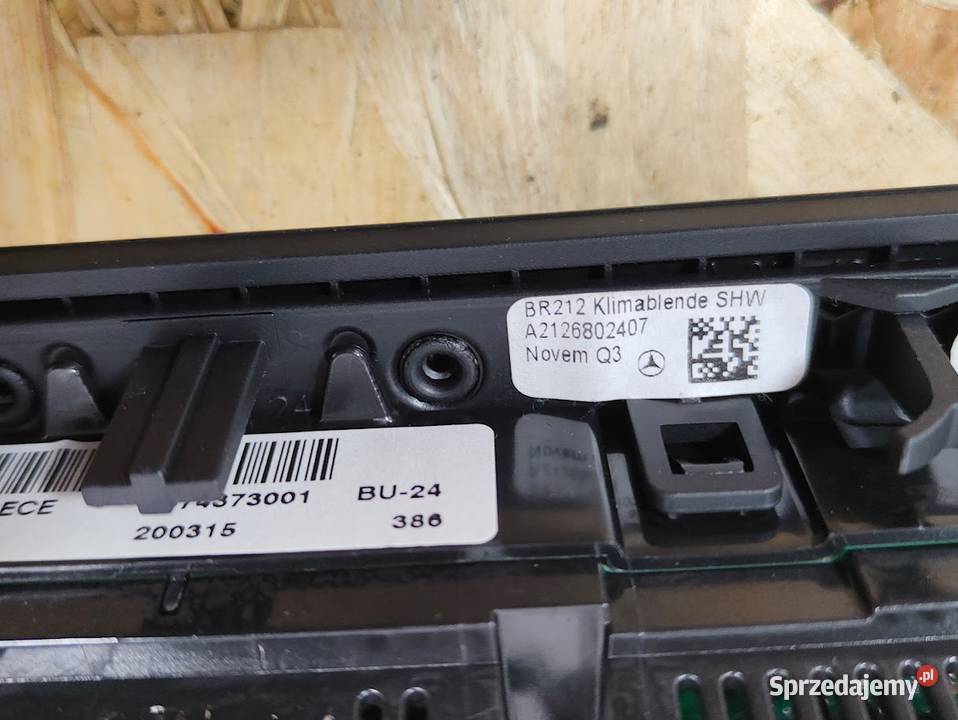 Panel Nawiewu Klimatyzacji Mercedes W212 wielkopolskie Pleszew sprzedam