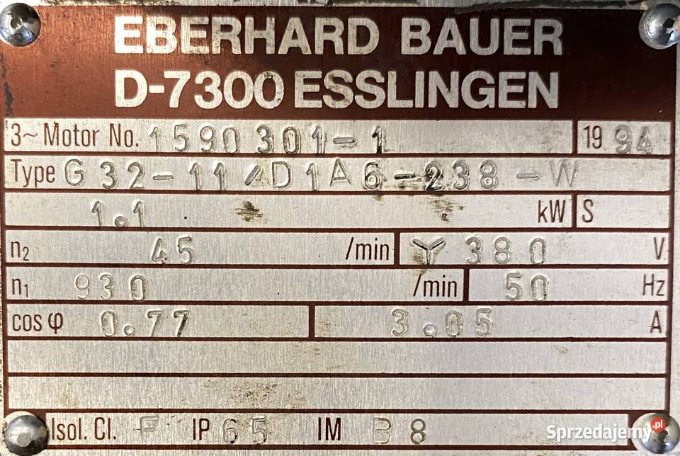 silnik elektryczny 11kW 930obr 3fazowy HAMULEC Pigża
