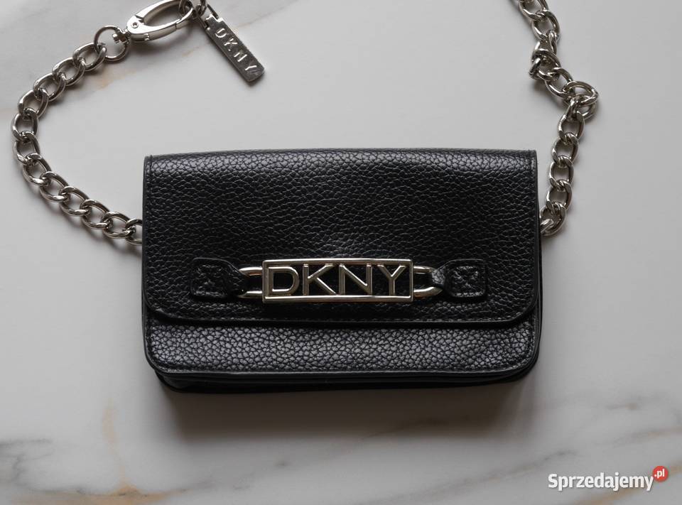 DKNY świetna nerka saszetka łańcuszek nowa czarny dolnośląskie Wrocław sprzedam