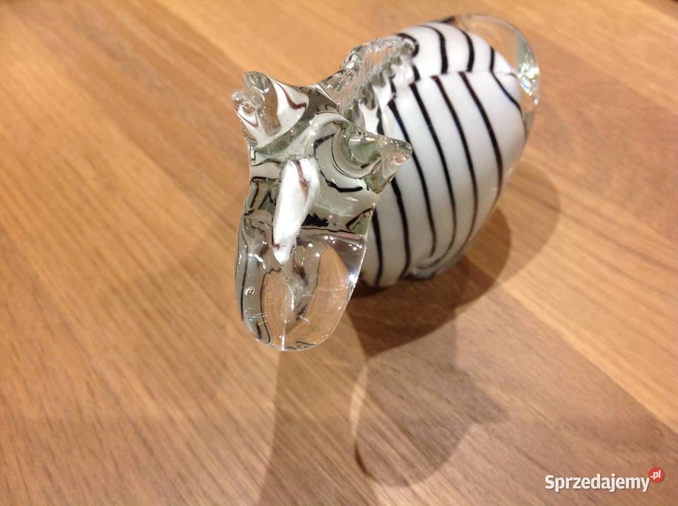 Zebra Figurka Szklana MURANO Vintage Porcelana i szkło Antyki, Sztuka, Kolekcje lubuskie