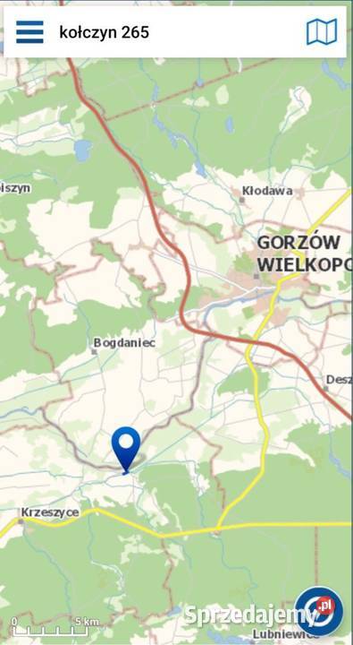 Działka rzece 500 m linii brzegowej Możliwość 10008m2 Kołczyn