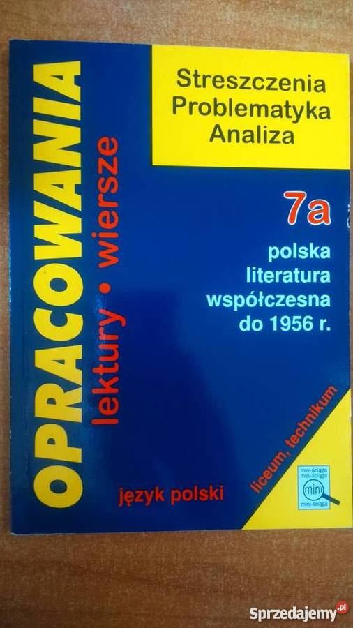 Zestaw Opracowania Lektury i wiersze Greg liceum Pozostałe warmińsko-mazurskie