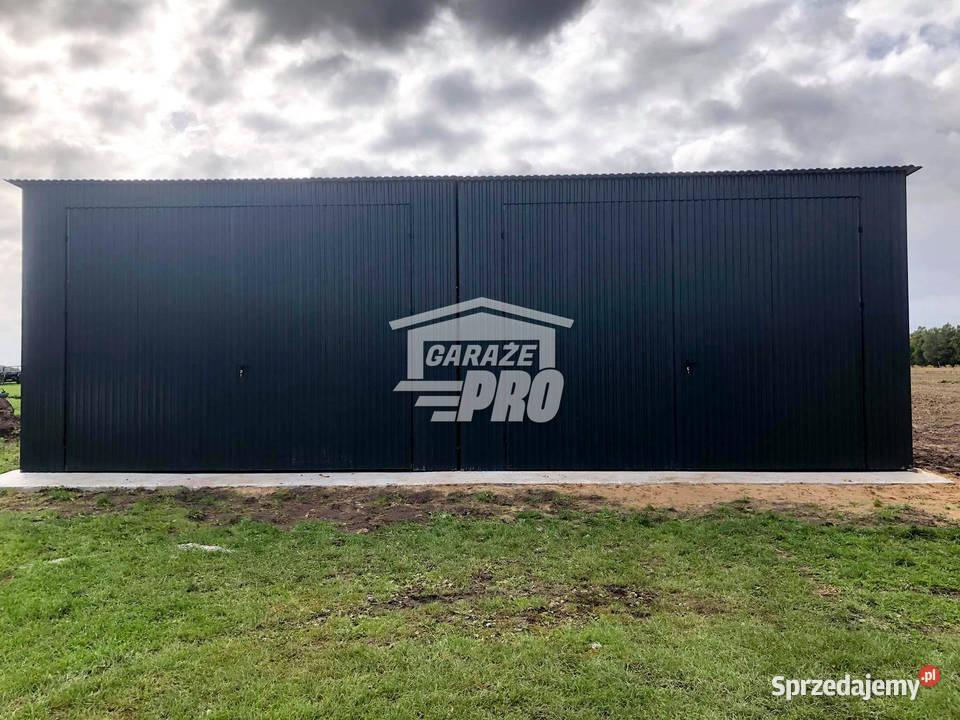 Hala Garaż blaszany 8x6 ścianka działowa Brama samodzielny