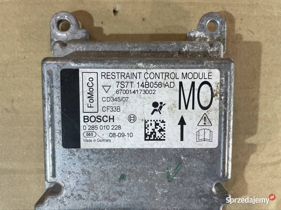 7S7T14B056AD sensor moduł airbag Ford Mondeo mk4 zachodniopomorskie Szczecin