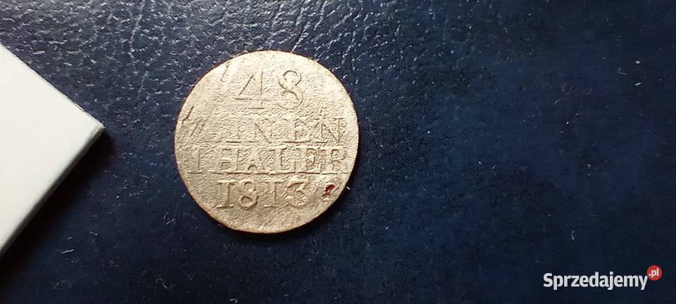 Stare monety 148 talara 1813 Niemcy srebro Lesko