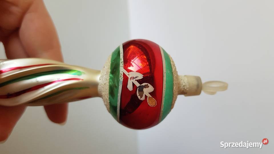 Stare szklane bombki Milicz bombki PRL