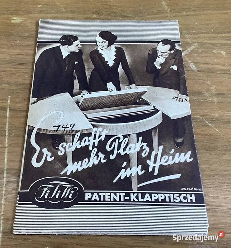 Stół Art Deco i krzesła 1930 FiTiWi Patent Kurt podlaskie Białystok