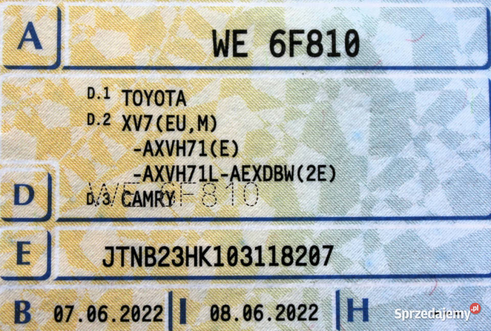 Toyota Camry Executive SalonPL FV23 Skóra ACC ogranicznik prędkości Sokołów