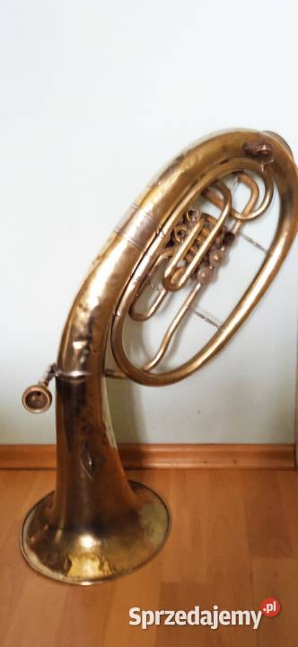 Stara trąbka saxhorn tenorowy z lat 30 tych małopolskie Kraków