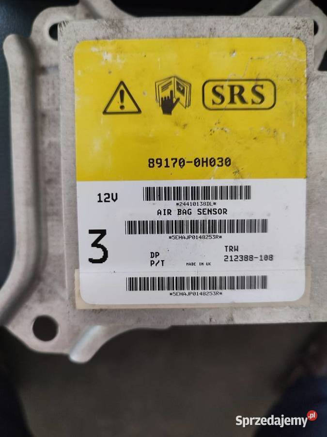 Sensor poduszek powietrznych Toyota Aygo 1 Mętów