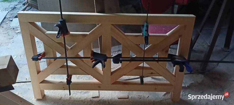 Balustrady Drewniane kopertowe krzyzowey Katowice sprzedam