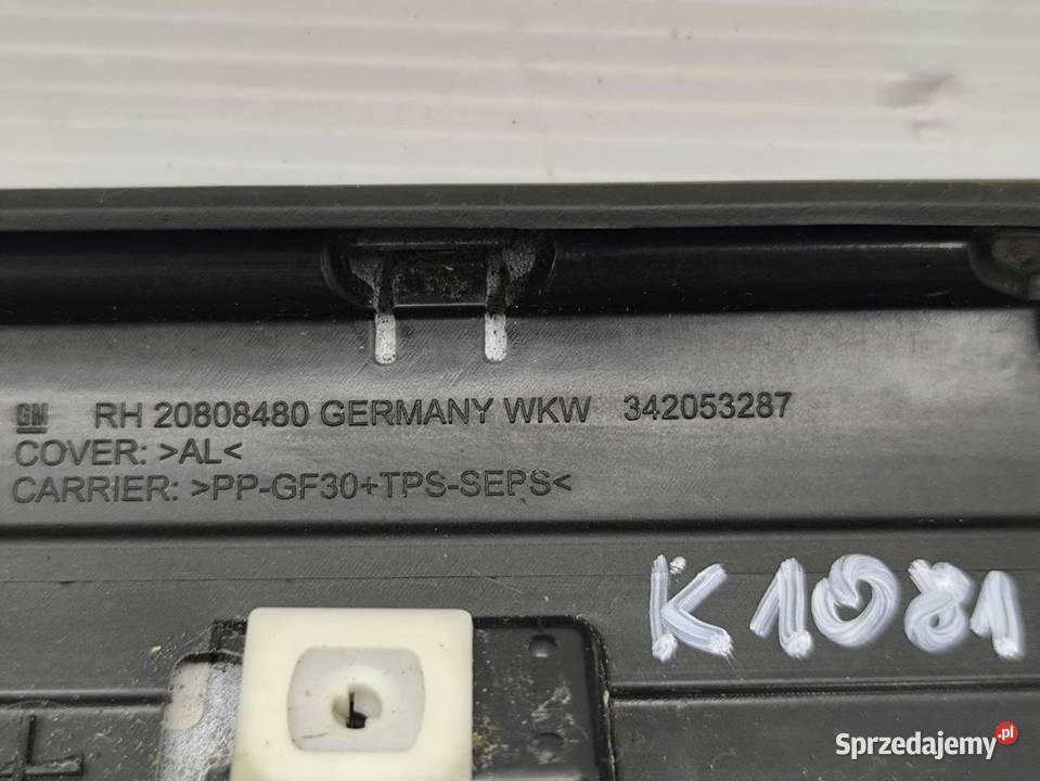 LISTWA SŁUPKA PRZEDNIEGO PRAWA OPEL ZAFIRA C