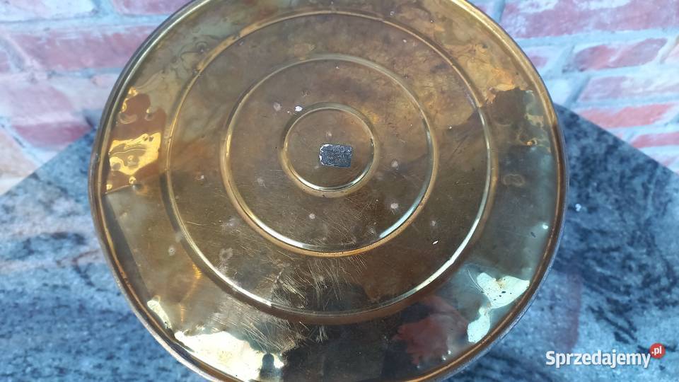 Garnek metalowy antyczny z uchwytem Doniczka sprzedam