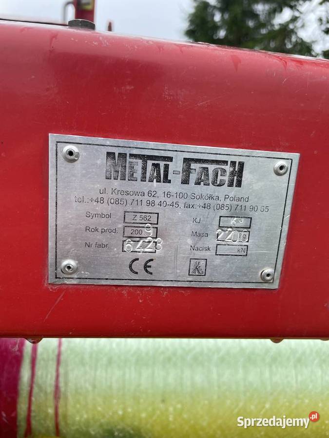 Sprzedam prasę stan igła Metal-Fach Rolujące (belujące) Jędrzejów