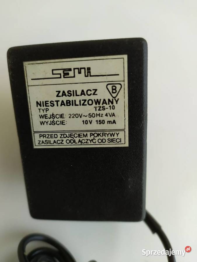 Zasilacz niestabilizowany TYP TZS10 wyjście 10V Olecko