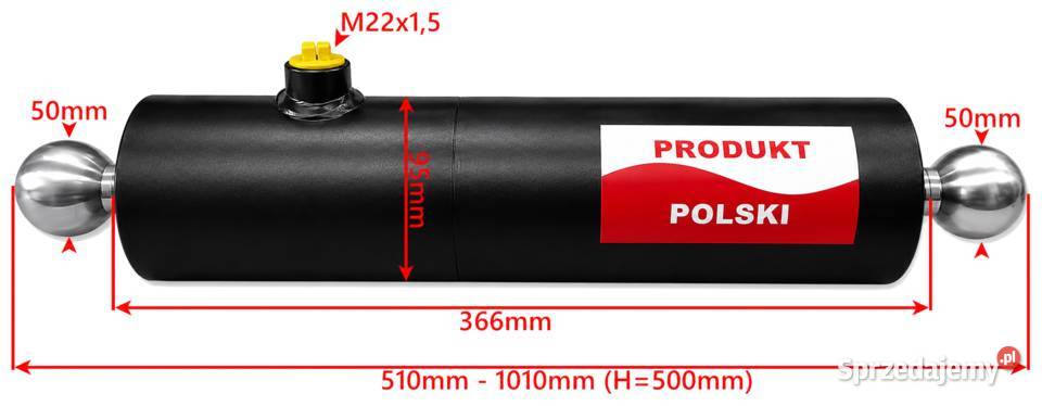 SIŁOWNIK WYWROTU PRZYCZEPY ST2 500 50 HL HW 8011 Solec Kujawski