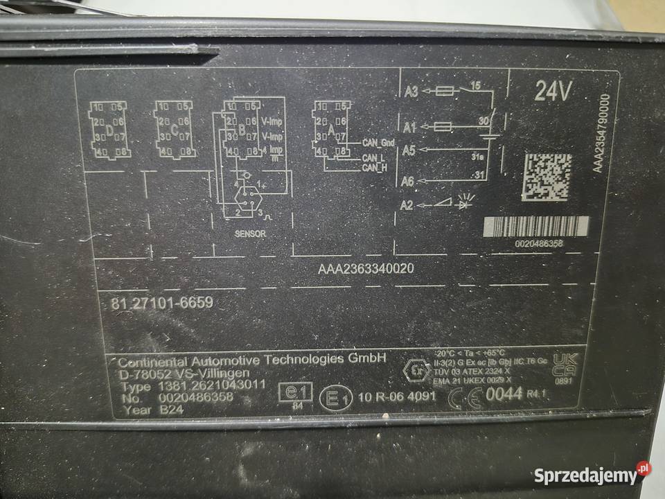 Tachograf VDO 41 smart2 MAN TG3 TGx Tgs ciężarowe sprzedam