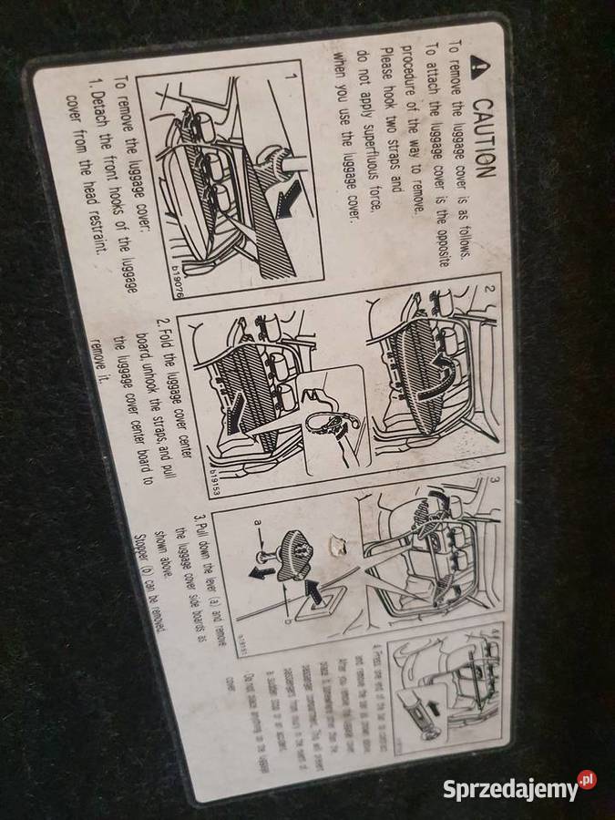 Półka bagażnika Toyota corolla verso 0104 Pułtusk