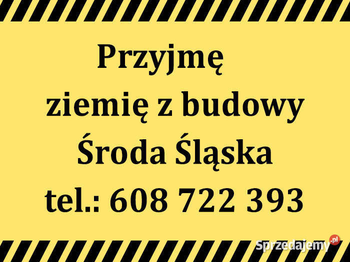 Środa Śl Miejsce na wysyp ziemi pracach Środa Śląska sprzedam