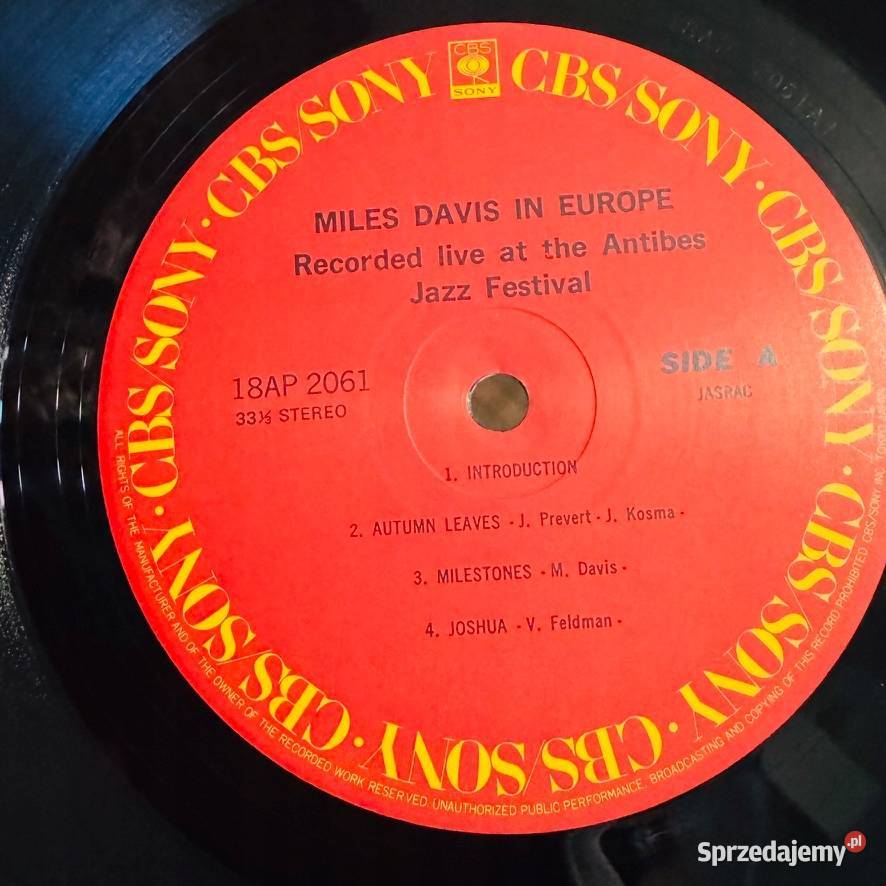 Miles Davis Miles Davis In Europe EXM Japan Obi Płyty i kasety