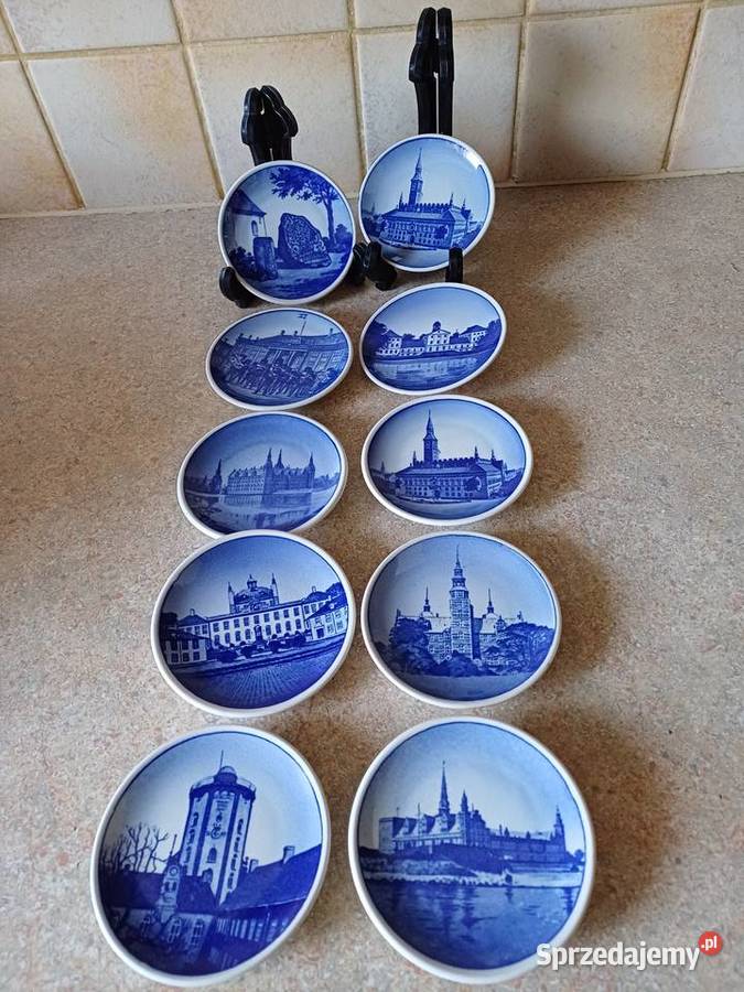 vintage miniaturowe talerzyki