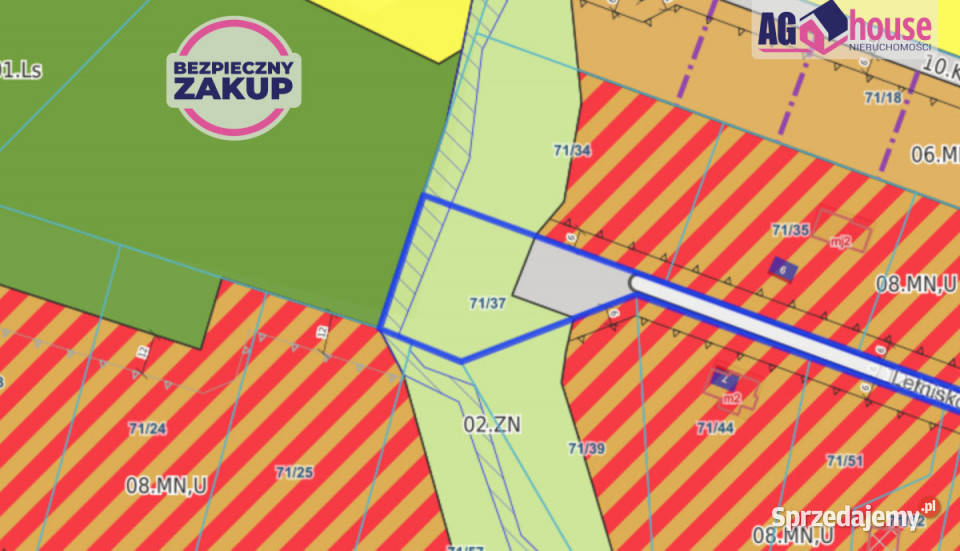 Działka Nowy Dwór Wejherowski Letniskowa 1564m2 utwardzona